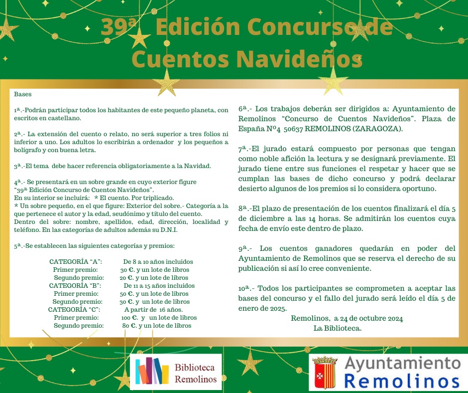 39 CONCURSO DE CUENTOS NAVIDEÑOS